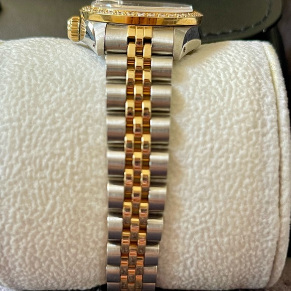 Authentic ladies 26mm Rolex Quickset - 2 tone 18k yellow gold and steel - Picture 4 of 5